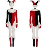 Harley Quinn Weihnachten Kostüm Rot Cosplay Outfits